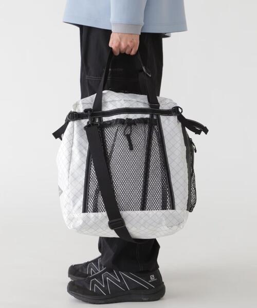 トートバッグ and wander/アンドワンダー　ECOPAK 30L 3way tote bag メンズ