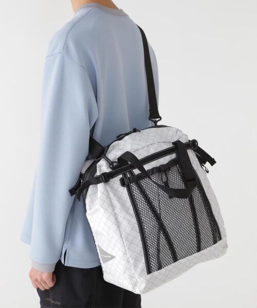 トートバッグ and wander/アンドワンダー　ECOPAK 30L 3way tote bag メンズ
