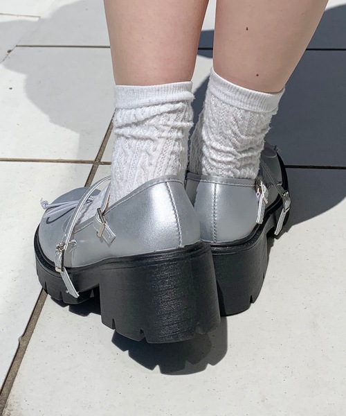 パンプス シアーチュールストラップパンプス AmiAmi パンプス シアー