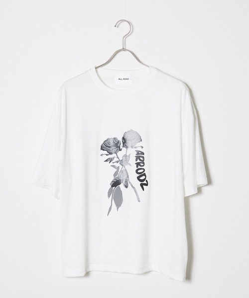 カットソー黒　薔薇モチーフお袖 楽天市場】バラ モチーフ（Tシャツ・カットソー｜トップス