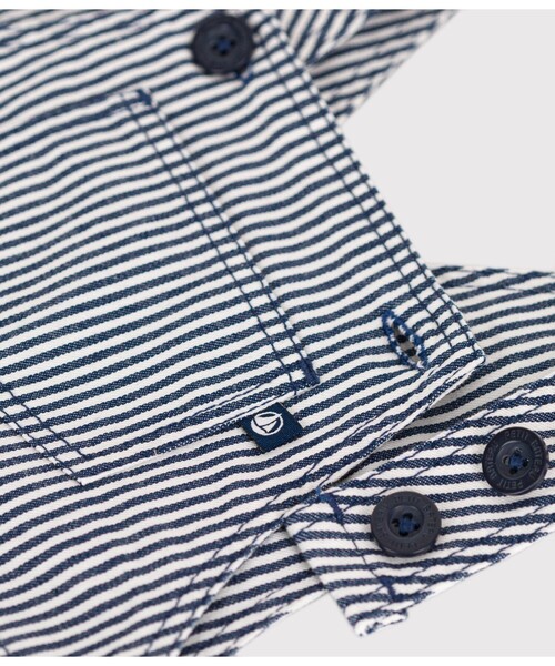 PETIT BATEAU（プチバトー） サロペット オーバーオール ヒッコリー 
