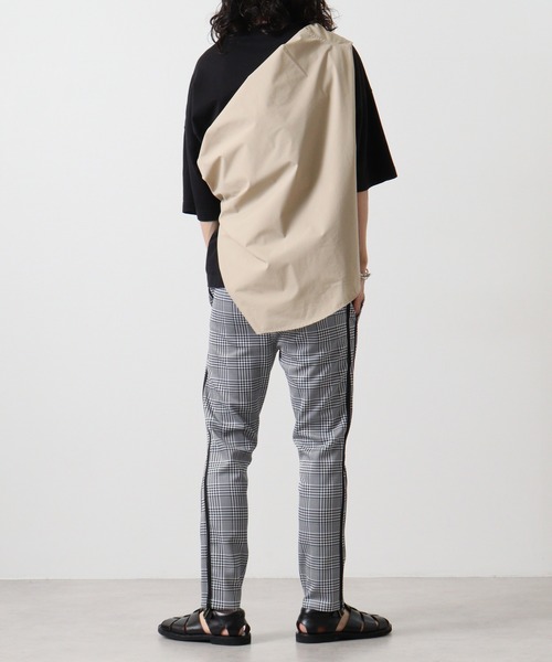 EVOLUTION スラックス Slim check sideline pants / チェック柄