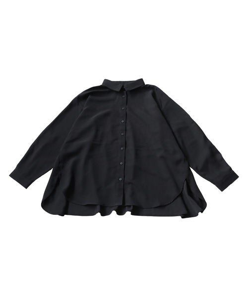 アンミヌ unminou☆ フレアドッキングブラウス(BLACK)ブラック