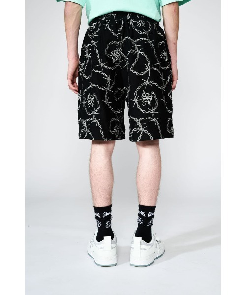 おすすめプライズ｜株式会社タイトー SUPPLIER パンツ BLACK SHORTS EMBROIDERY CHAIN CROSS パンツ