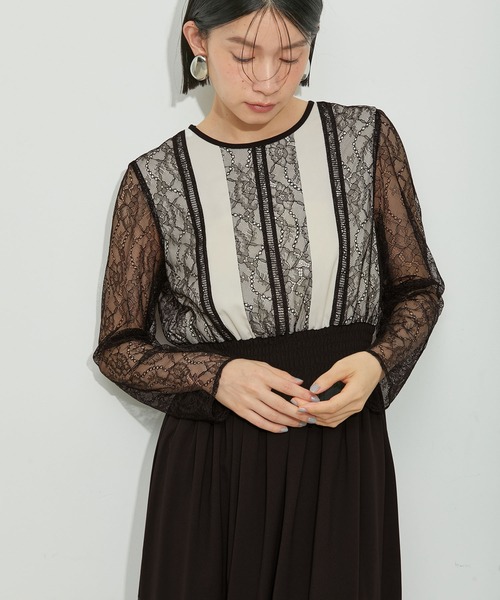 アダムエロペ　Troisiemechaco チュールレースドレス ✨極美品✨アダムエロペ Troisiemechaco チュール レース ドレス