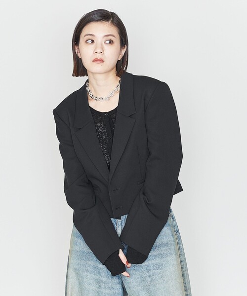 ジャケット テーラードジャケット 「ASTRAET」クロップ 2ボタン 