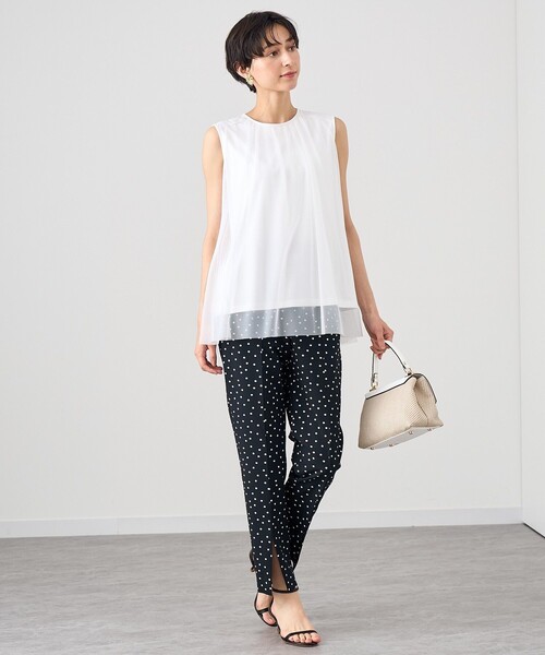 ANAYI（アナイ） tシャツ カットソーチュールドッキングプルオーバー