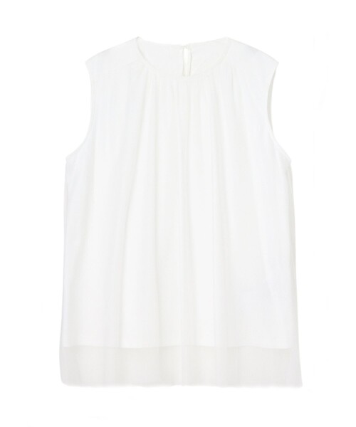 ANAYI - ANAYI アナイ カットソー　Tシャツ　ブラウス　シフォン　ドッキング　38 ANAYI（アナイ） tシャツ カットソーチュールドッキングプルオーバー