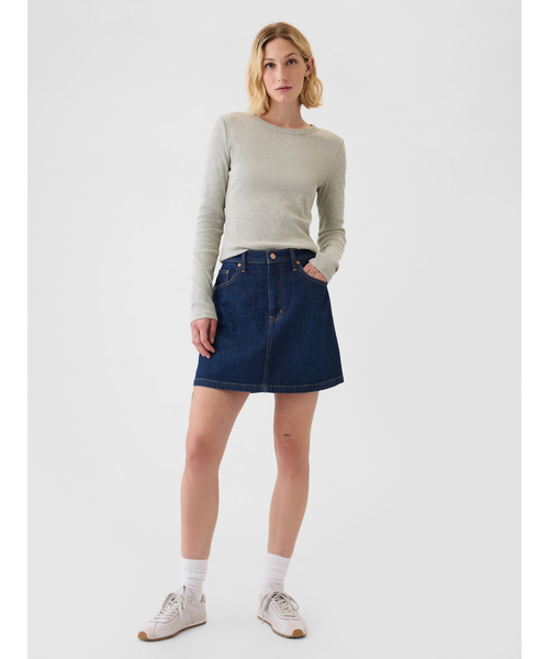 tシャツ 長袖リブ GAPロゴTシャツ レディース | GAP | 13