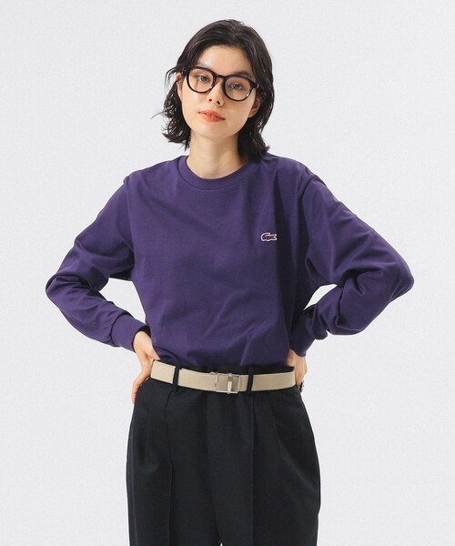 タグ付未使用 日本製 ラコステ ロンtシャツ 濃紺 ダークネイビー XL LACOSTE（ラコステ） tシャツ LACOSTE / ベーシック ロングスリーブ T