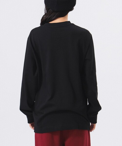 tシャツ ベーシックロングＴ レディース Tシャツ Vネック カットソー レディース 長袖 無地 ダブル