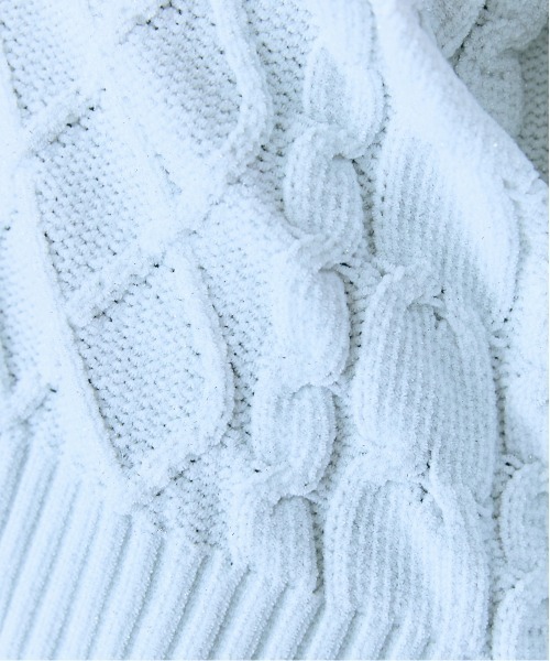 marun（マルン） カーディガン 「大きいサイズ」 ケーブル編みラメ