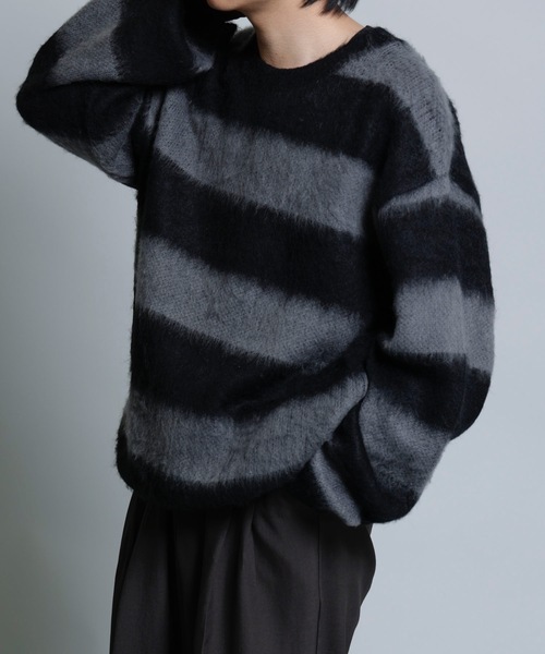 MandO（nemne store） セーター ニット 「MandO」ウール混配色