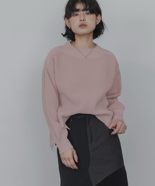 Eimee Law（エイミーロウ） ニット セーター 厚手 ワッフル編みサイド
