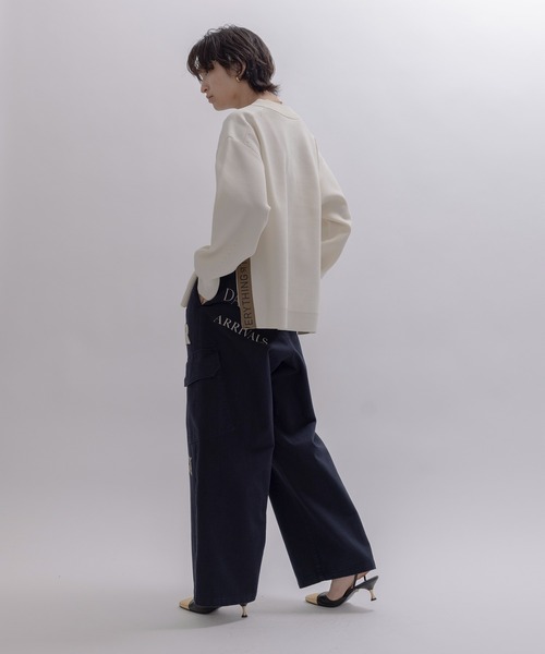 Eimee Law（エイミーロウ） ニット セーター ワッフル編みサイドロゴ