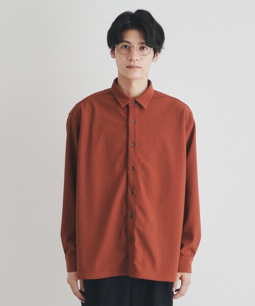 THE SHOP TK シャツ リラックスシルエット楊柳シャツ メンズ