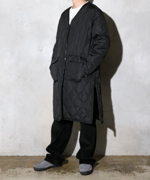 TAION（タイオン） ダウンジャケット ダウン MILITARY V NECK ZIP DOWN