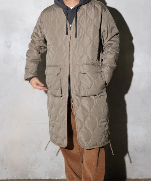 TAION（タイオン） ダウンジャケット ダウン MILITARY V NECK ZIP DOWN