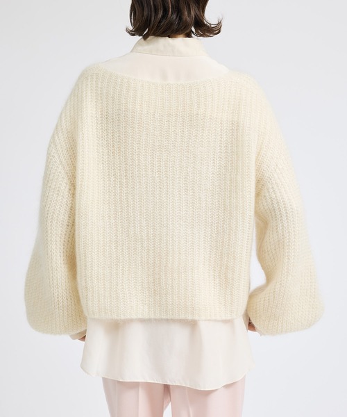 ROPE'（ロペ） ニット セーター モヘアシルク片畔ボートネックプル