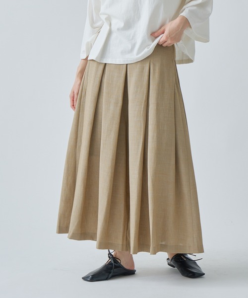 WHYTO（ホワイト） パンツ 「WHYTO. / ホワイト」 PLEATS WIDE TROUSER
