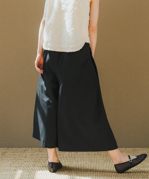 WHYTO（ホワイト） パンツ 「WHYTO. / ホワイト」 PLEATS WIDE TROUSER