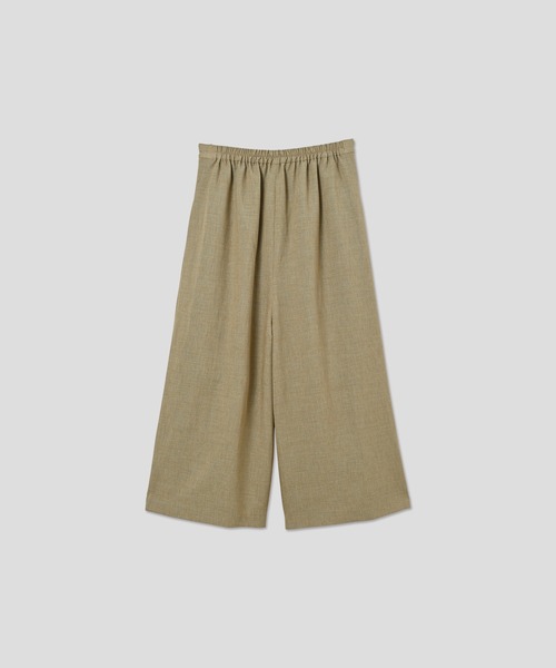 楽淘 WHYTO（ホワイト） パンツ 「WHYTO. / ホワイト」 PLEATS WIDE TROUSER