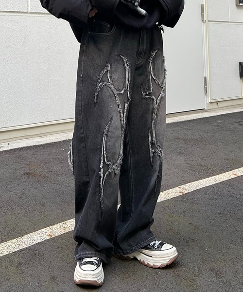 96thes ジーンズ 「96thes SELECT」カットオフモチーフデニムバギー