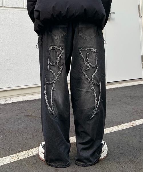 96thes ジーンズ 「96thes SELECT」カットオフモチーフデニムバギー