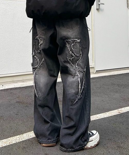 96thes ジーンズ 「96thes SELECT」カットオフモチーフデニムバギー