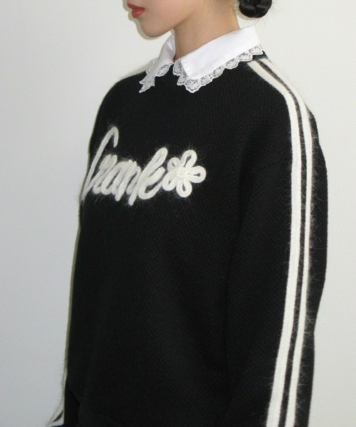 CRANK ニット CRANK（JACKALL） ニット セーター 「CRANK」ANGORA LINE FLOWER