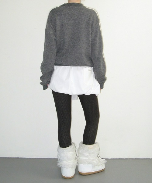 CRANK（JACKALL） ニット セーター 「CRANK」ANGORA LINE FLOWER