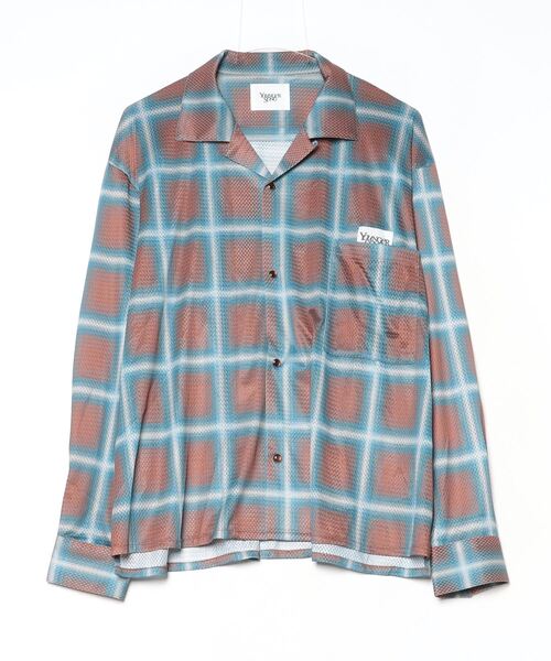 シャツ mesh ombre check shirt メンズ | Younger Song | 02