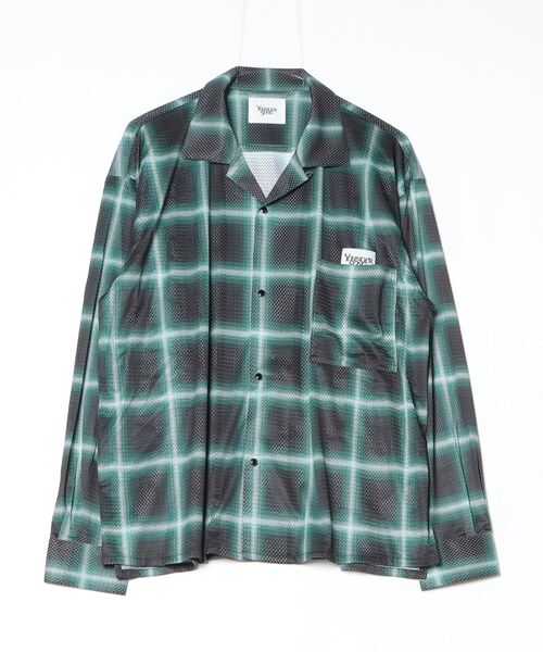シャツ mesh ombre check shirt メンズ | Younger Song | 01