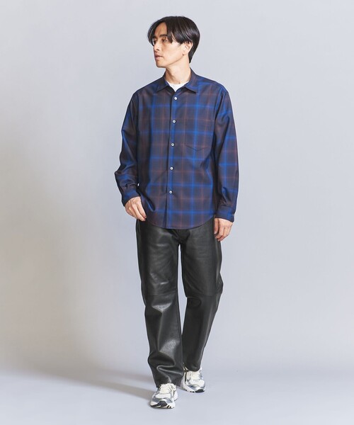 BEAUTY＆YOUTH UNITED ARROWS パンツ カウレザー 5ポケット パンツ NO