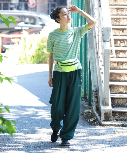 BEAMS BOY tシャツ ボーダー バインダー ショートスリーブ T