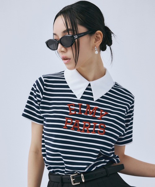 eimy istoire tシャツ EIMY PARISボーダーTシャツ レディース