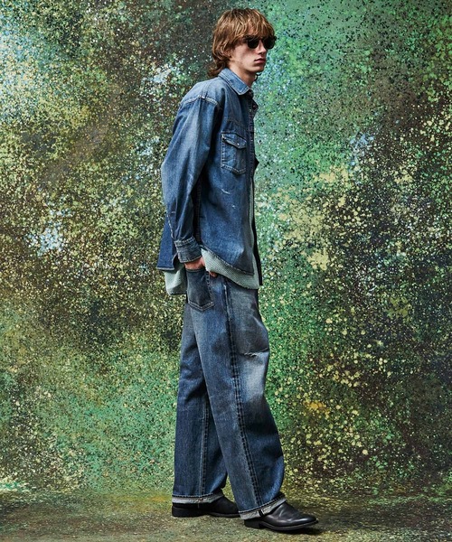 シャツ DENIM SHIRT / VINTAGE WASHED メンズ
