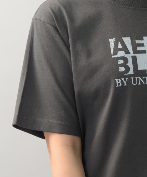 UNDICI・NOVE tシャツ 「AECA BLANC」アエカブラン/ブランドロゴ