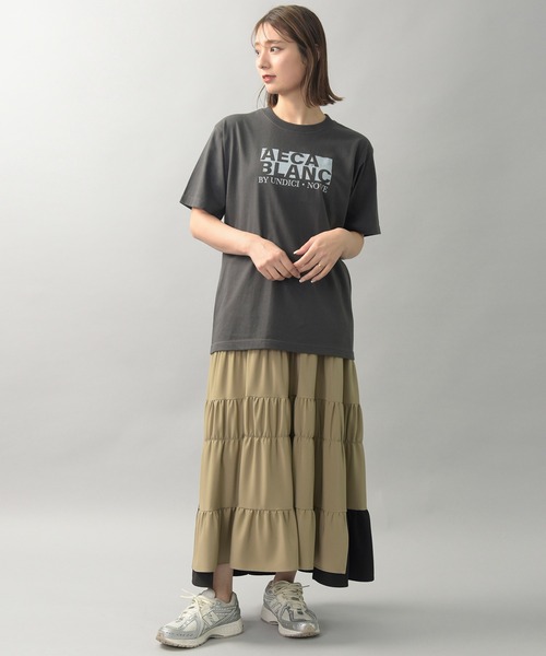 UNDICI・NOVE tシャツ 「AECA BLANC」アエカブラン/ブランドロゴ