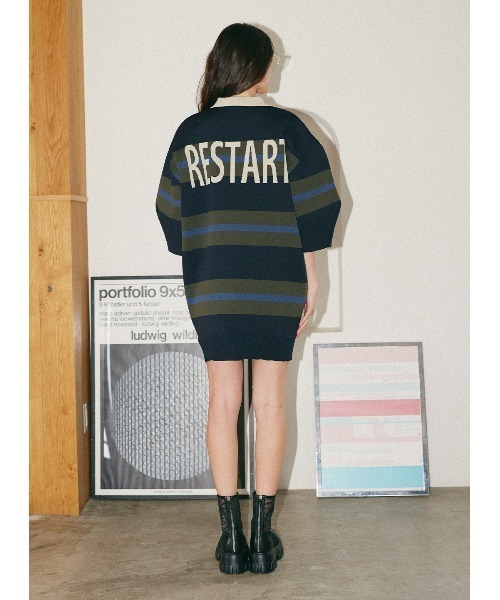 COEL（コエル） ワンピース バックロゴラガーニットワンピース