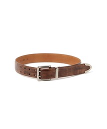 BEAMS（ビームス） ベルト Wフック レザーベルト メンズ レディース