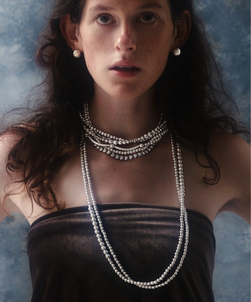 ネックレス 「quip queint」bowling tribe cutting necklace/ボウリング トライブ カッティング ネックレス レの画像