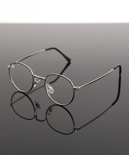 Revo. 伊達メガネ メガネ 眼鏡 METAL FLAME ROUND COLOR LENS GLASSES