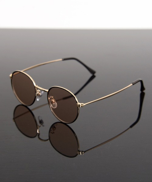 Revo. 伊達メガネ メガネ 眼鏡 METAL FLAME ROUND COLOR LENS GLASSES