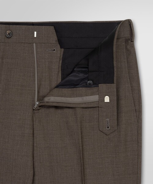 スラックス Brooks Brothers Explorer ウール プレーンフロント トラウザーズ Slim メンズの画像