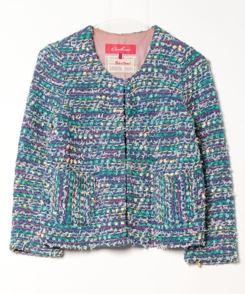 Coohem（コーヘン） ツイードジャケット 36 ブルー レディース