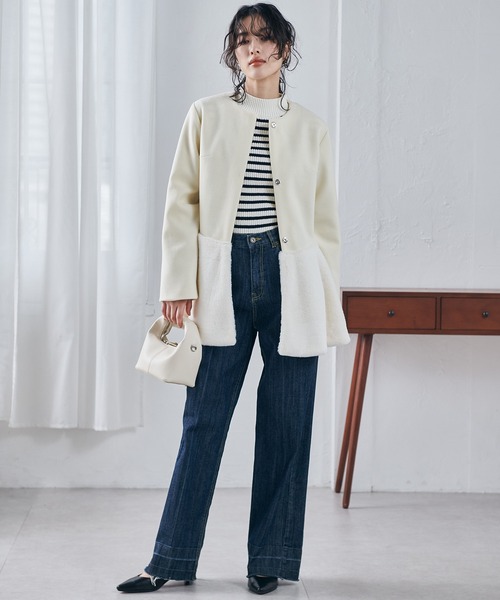 「RANAN」 コート M モカ レディース_画像8