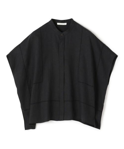 GALERIE VIE フレンチリネン スタンドカラーシャツ GALERIE VIE ブラウス シャツ フレンチリネン スタンドカラー