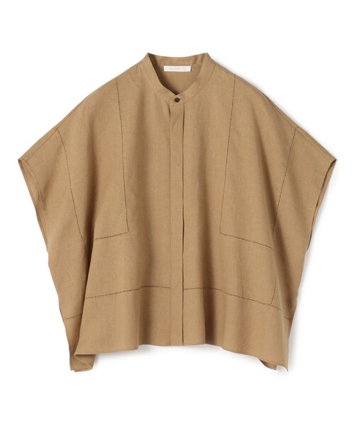 GALERIE VIE ブラウス シャツ フレンチリネン スタンドカラー