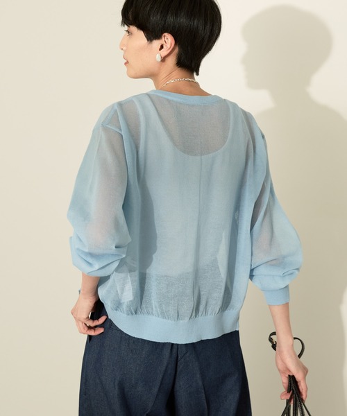 HAVERSACK | シアー天竺 クルーネックカーディガン WOMEN Bshop｜HAVERSACK | シアー天竺 クルーネックカーディガン WOMEN